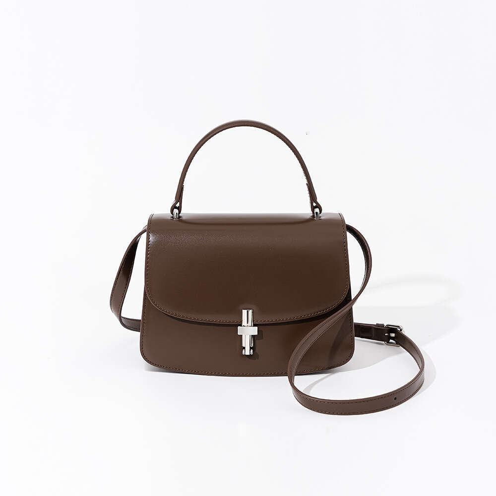 Luxury designer new French organ bag elegant temperament niche one-shoulder high-end leather fashion Joker handbag.