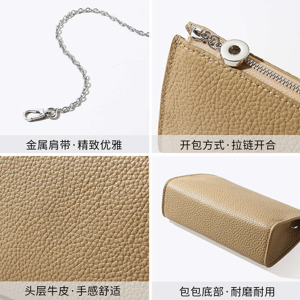 Luxury designer's new underarm cowhide women's commuter simple and fresh handbag with one shoulder