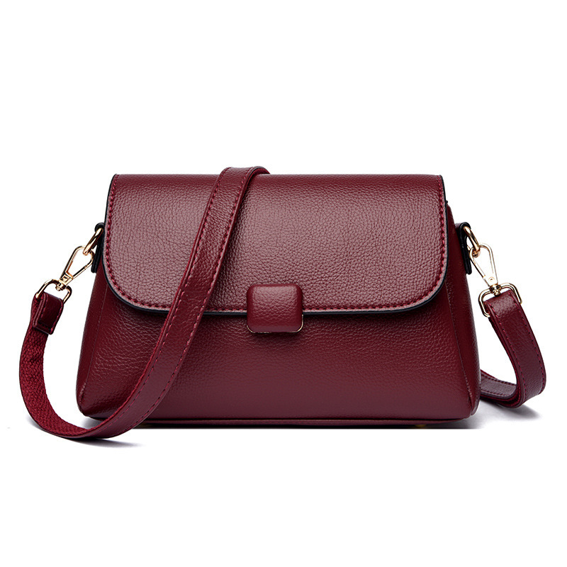 New women s handbag soft leather crossbody bag designer bag large capacity single shoulder crossbody trend bag trend women s single shoulder bag