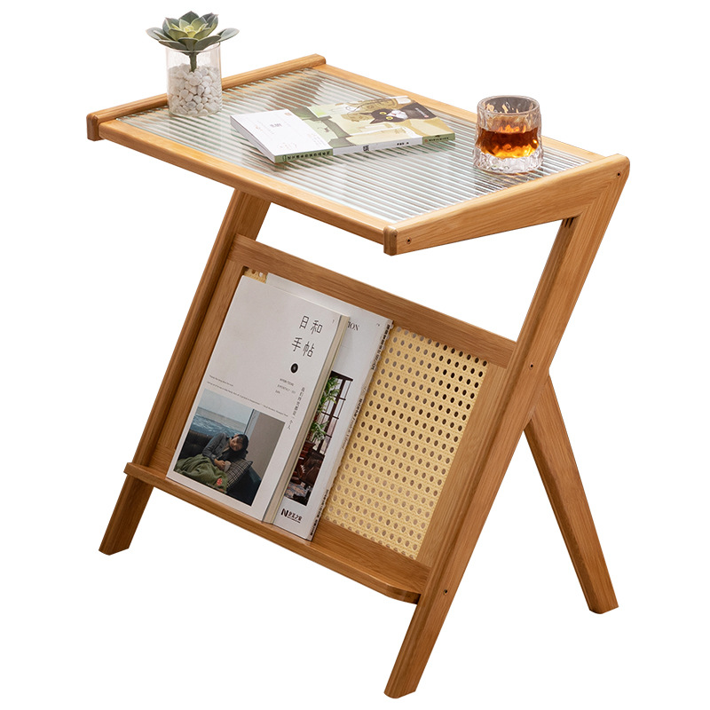 M8273 Household glass small tea table tea table minimalist style side table small apartment tea table
