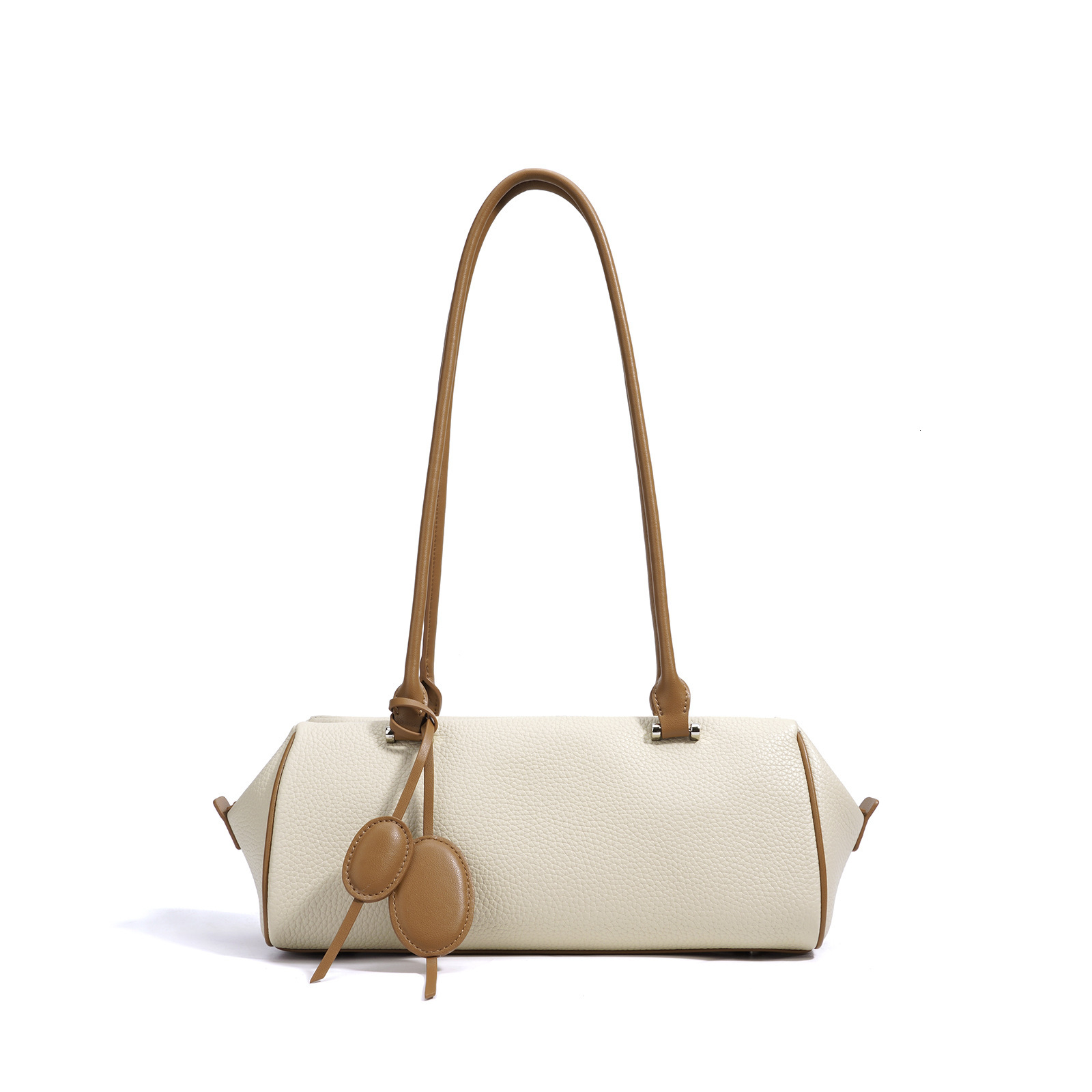 Free shipping designer 2025 Exquisite Pendant High-end Niche Design Shoulder Bag Light Luxury Genuine Leather Simple Handbag Women Commuter Baguette B