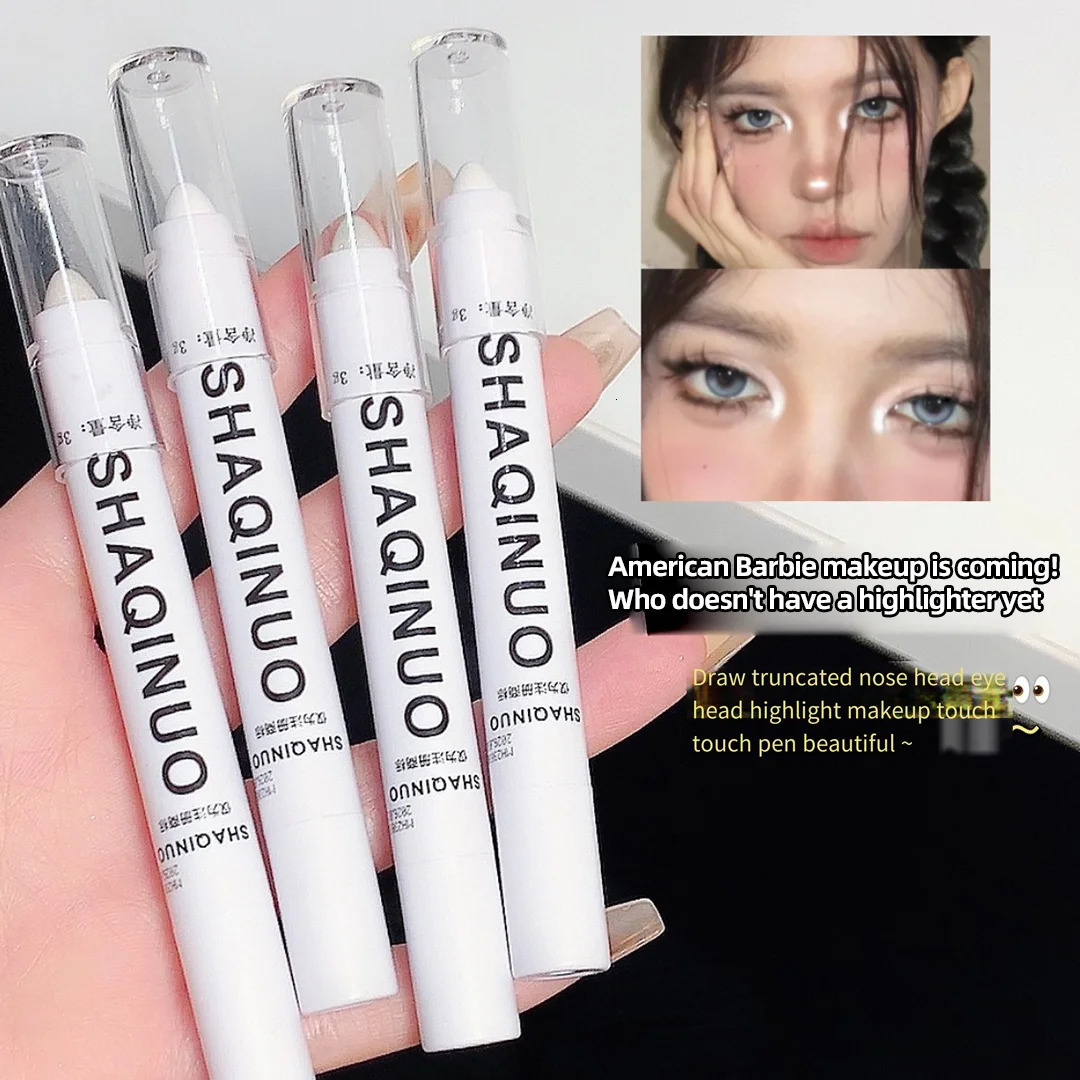 SHAQINUO 2 color highlighter eye brightening and contouring undercover pencil eyeshadow stick matte pearl pencil 250703