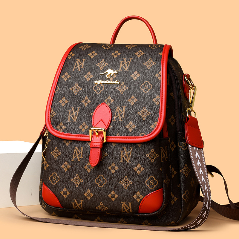 Popular New Large Capacity Backpack Convenient Commuter Travel Bag Lightweight Stylish Soft Leather