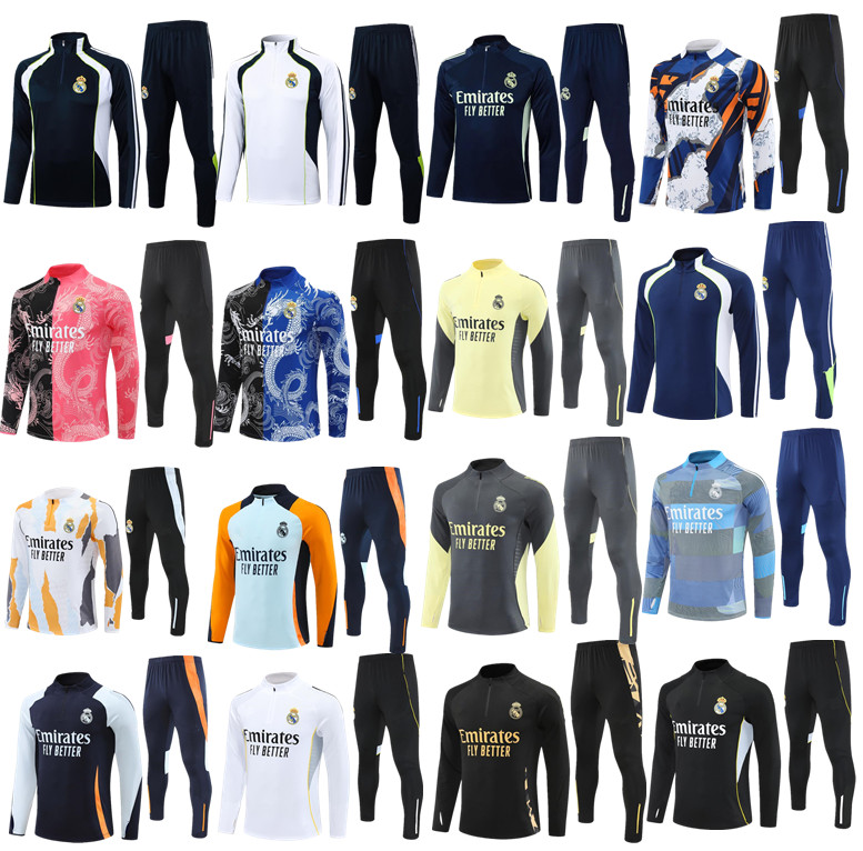 2024 2025 2026 Reals Madrides kids kit tracksuit training suit VINI JR BELLINGHAM 24/25 football CAMAVINGA sportswear Training Clothes Survetement