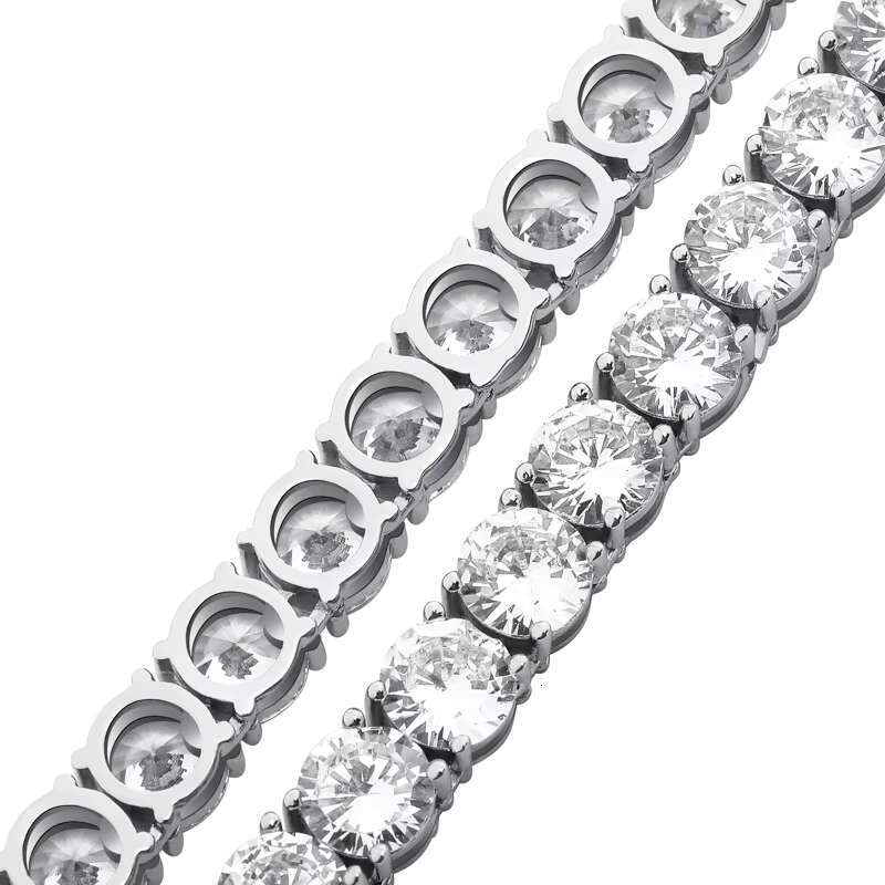 Iced Out Gold Plated Tennis Chain Set 3mm 4mm 5mm White Gold AAA CZ Hip Hop Jewelry