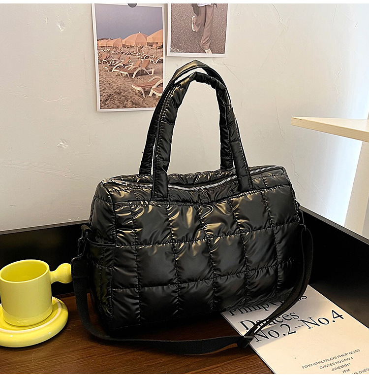 European and American fashion cross border style trend cotton jacket bag large trend capacity women s shoulder bag designer bag women s handbag