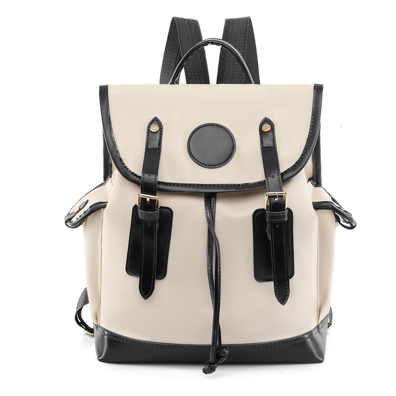 New casual trend trend color blocked women s fashionable Oxford cloth travel laptop backpack designer bag large capacity women s shoulder bag