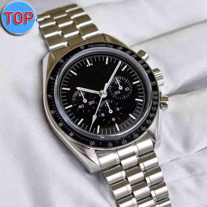 fashion high quality wat Top Brand men wates Speed master Series Multifunctional Quartz Chronograph Stainless Steel Wrist for Mens Wates All Dial Work