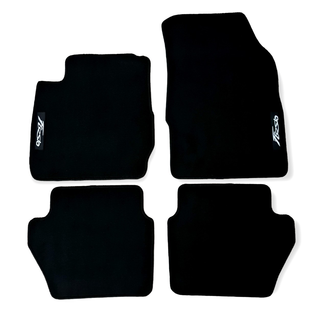Car Floor Mats Velour For Ford Fiesta Waterproof Black Carpet Rugs Auto Liners