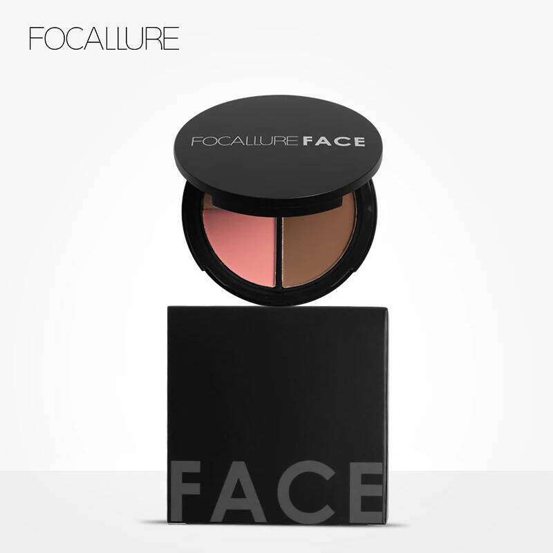 Focallure Blush Contour Highlight 3 in 1 Face Makeup Set Long Lasting Highlighter Blusher Palette Natural Cosmetics X250705