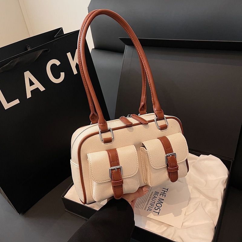 Vintage beige women s pillowcase New Year trend commuting handbag designer bag large trend capacity women s shoulder bag women s crossbody bag
