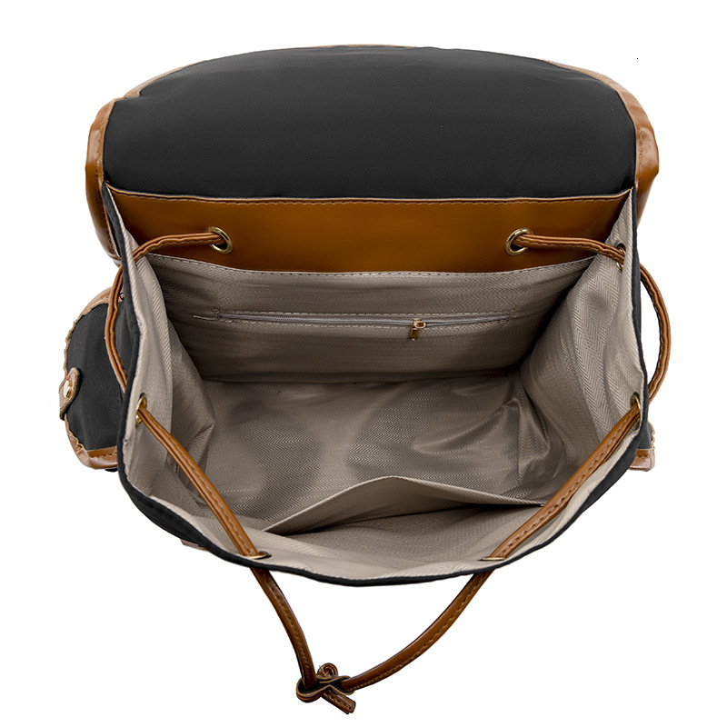 New casual trend trend color blocked women s fashionable Oxford cloth travel laptop backpack designer bag large capacity women s shoulder bag