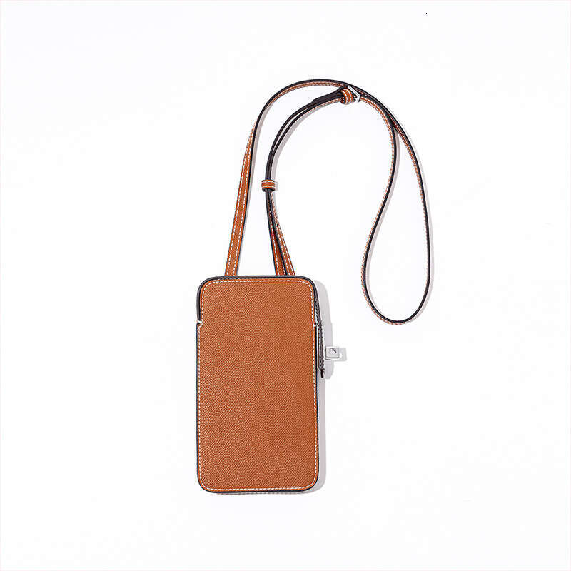 Luxury Designer New Fashion Versatile Lock Buckle Phone Palm Print Genuine Leather Box Simple Solid Color Crossbody Mini Bag For Women