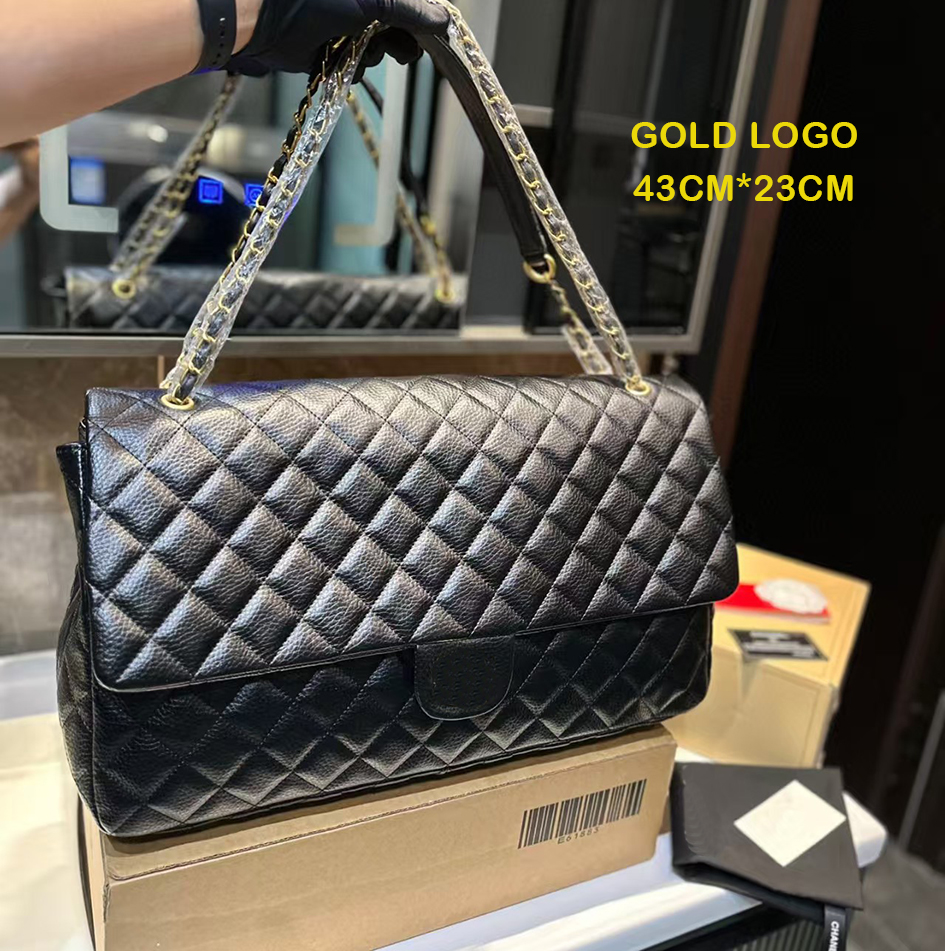 Designer Shoulder bag Oversize Flap Bag Travel Outdoor Chain Shoulder Bags Genuine Leather large capacity Airport bag duffle bag