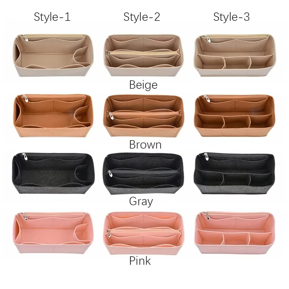 Felt Insert Liner Purse Organizer Pouch Handbag Tote Bag Internal Bag For Liz Visetos 3 Styles 250628