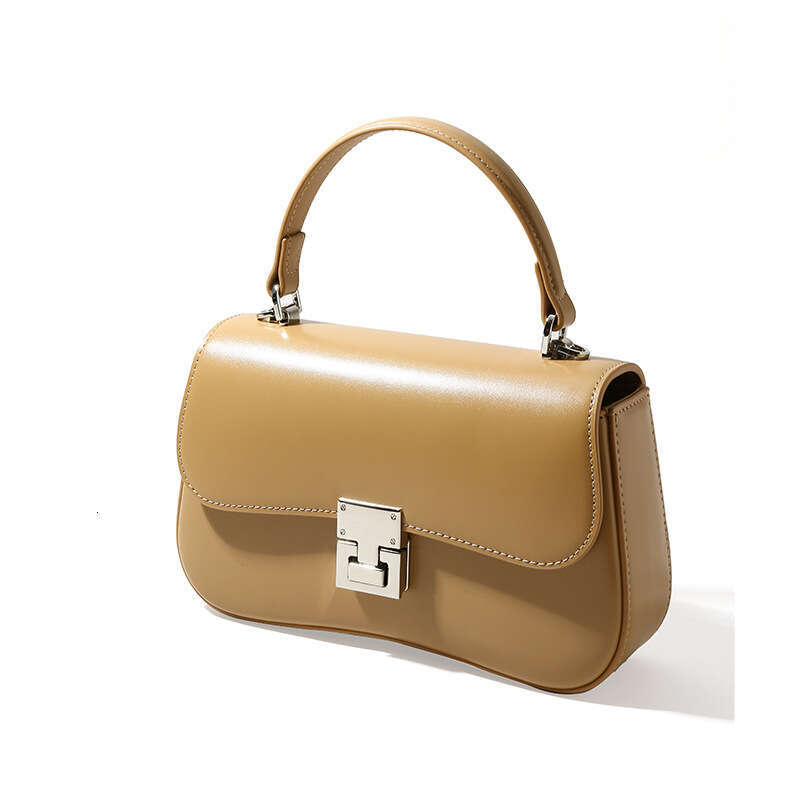 Luxury designer niche women's new cowhide portable spring fashion versatile shoulder messenger simple commuter small square bag