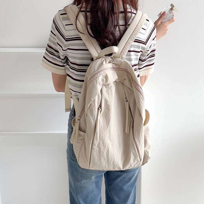Large Capacity Women Backpack Lightweight and Versatile College Student backpack fit A4 paper