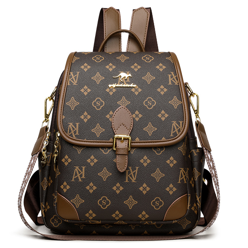 Popular New Large Capacity Backpack Convenient Commuter Travel Bag Lightweight Stylish Soft Leather