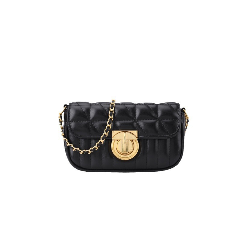 Designer Bag Luxury Bag Free Shipping Original High End Minimalist Niche Design Versatile Dia Grid Shoulder Bag Lock Chain Shoulder Crossbody Small Sq