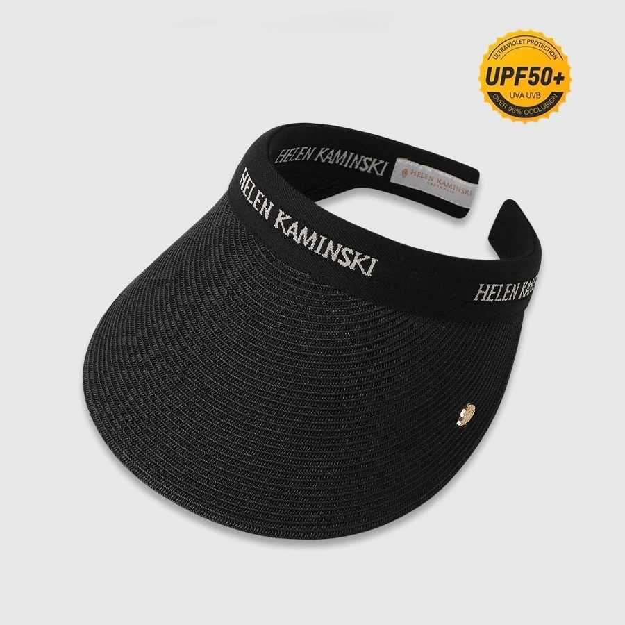 Summer Wide Brim Straw Visor Hat Women Foldable Sun Hat Beach Cap UV Protection Outdoor Travel Hat Elegant Casual Headwear Z250705
