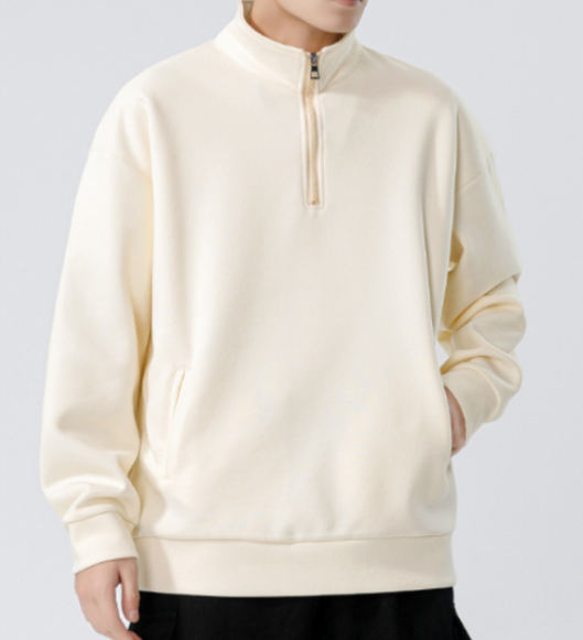 158 Turtleneck Sweatshirt for Men Autumn and Winter Thickened Loose Trendy Solid