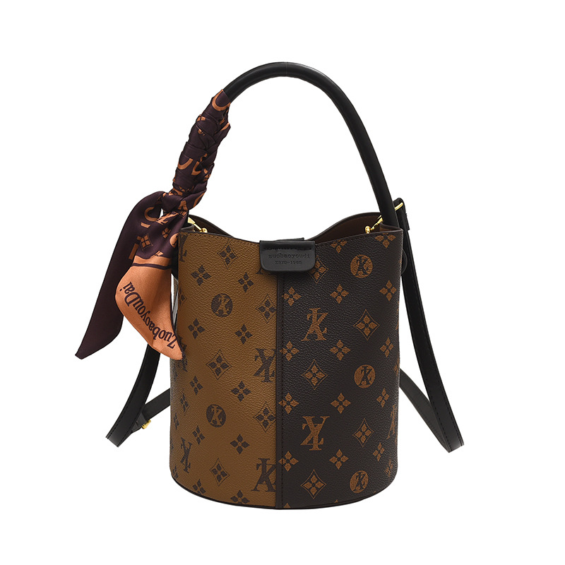 Free shipping new designer Fashionable vintage casual women large capacity bucket shoulder diagonal cross bag