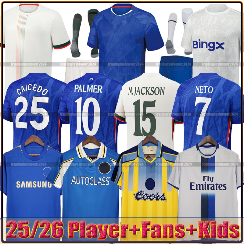 25 26 PALMER Caicedo ENZO CFC Nkunku Jackson soccer jersey Disasi Fernandez Mudryk JAMES Training SANCHO Retro Football Shirt men kids kit