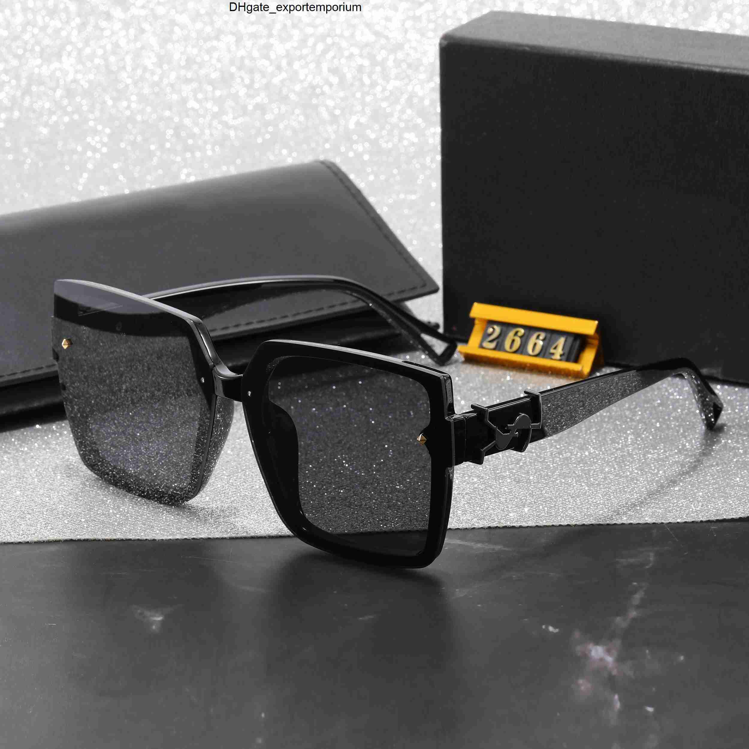 YSLly yslSunglasseslies Designer Sunglasses Classic Vintage square Lens Sunglasses Fashion Street style sunglasses Camping Vacation High quality sunglass K5VW