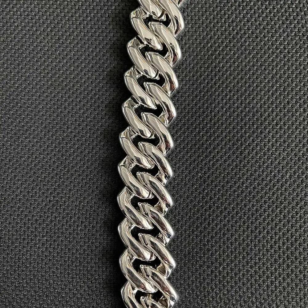 Custom 25MM S Sterg Sier Hip Hop Moissanite k Chain Thick Miami VVS Cuban Necklace For Men