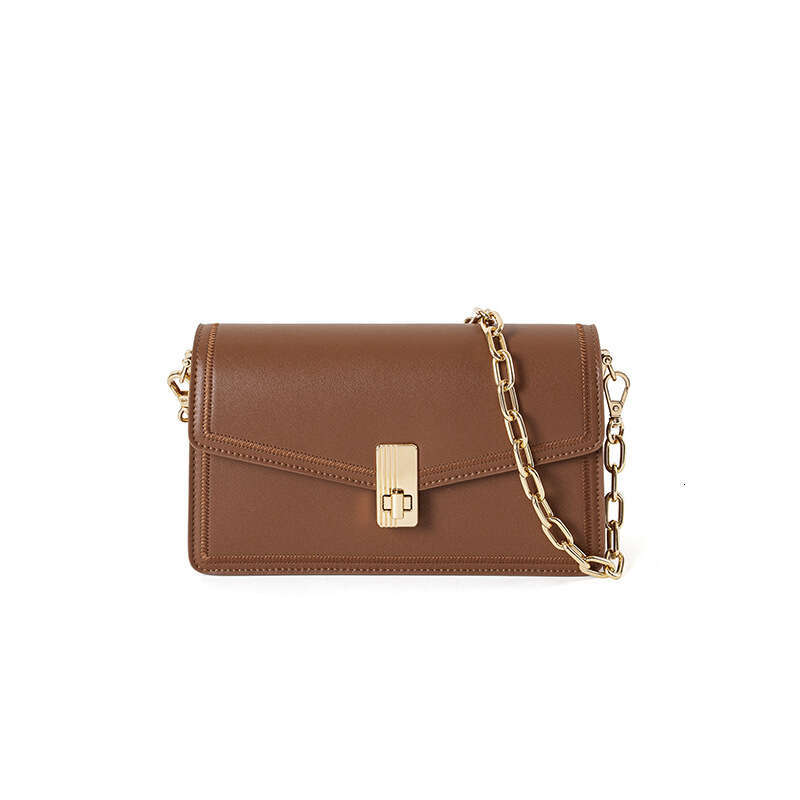 Luxury designer fashion Joker commuter lantern luxury leather hand slung ladies shoulder bag.