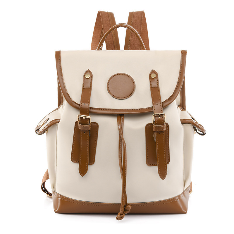 New casual trend trend color blocked women s fashionable Oxford cloth travel laptop backpack designer bag large capacity women s shoulder bag