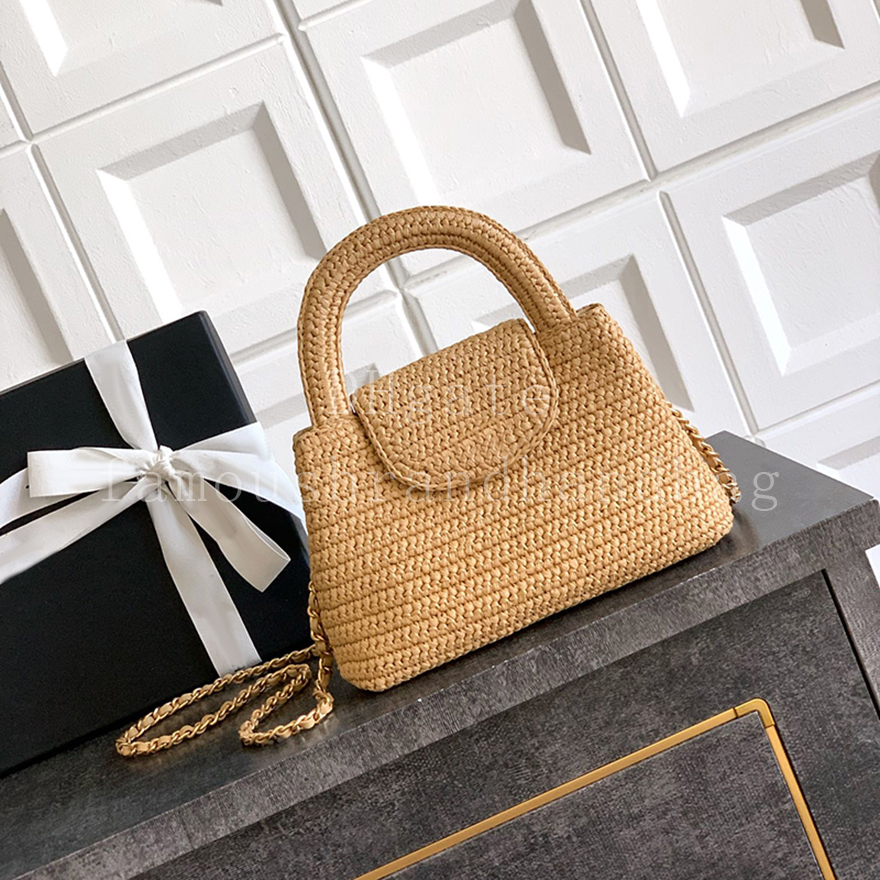 Knit Mini Shopping Bag 19CM Crossbody Bag Women Handbag Designer Shoulder Bag With Box 24C27D