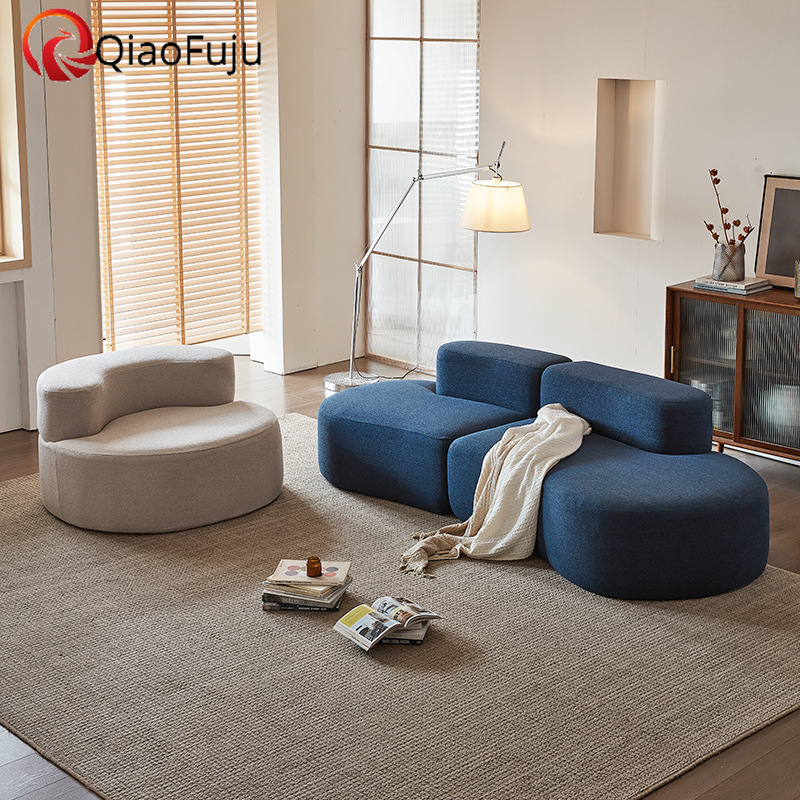 compressed sofa couch in a box special shape, multi-person modular combination, bedroom, variable sofa bed, dual-purpose sofa, China Foshan factory ap