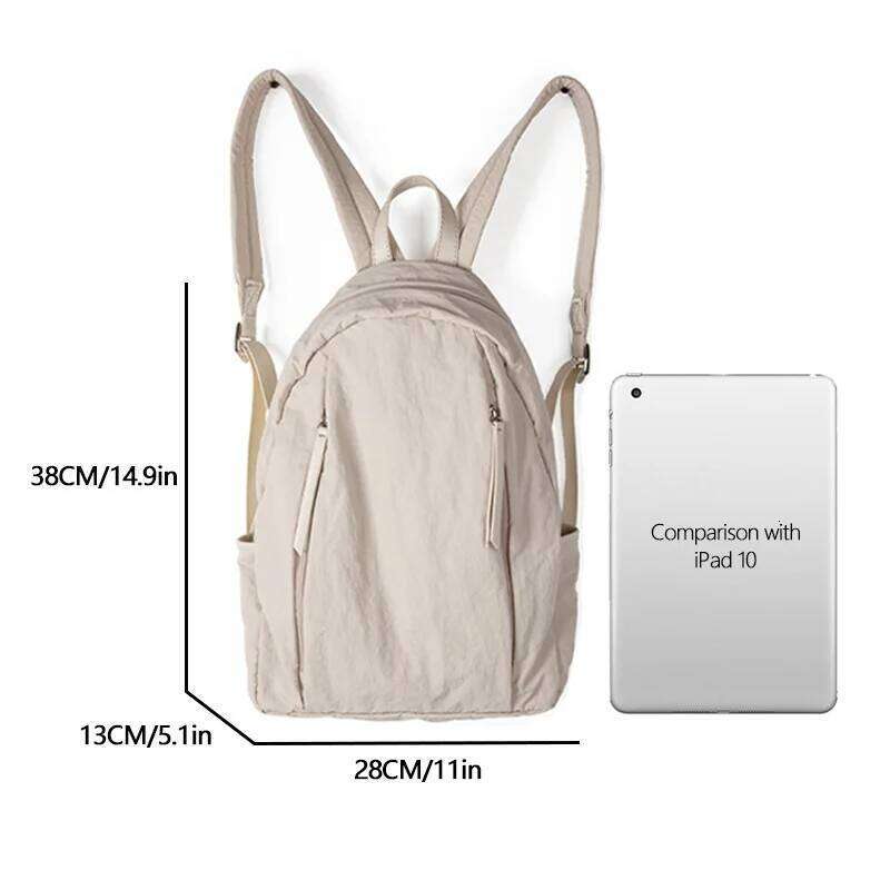 Large Capacity Women Backpack Lightweight and Versatile College Student backpack fit A4 paper
