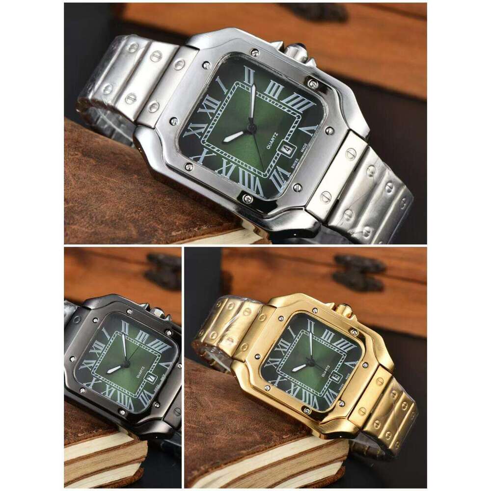luxury watch Stainless steel watches men business wristwatch; quartz waterproof leisure fashion watch super clone watches