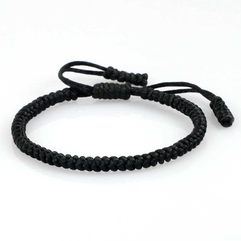 Multicolor Rope Lucky Knots Bracelets for Women and Men Charm Woven Handmade Bangles Braided Adjustable Size Buddhism Jewelry Pulseras XJ250707