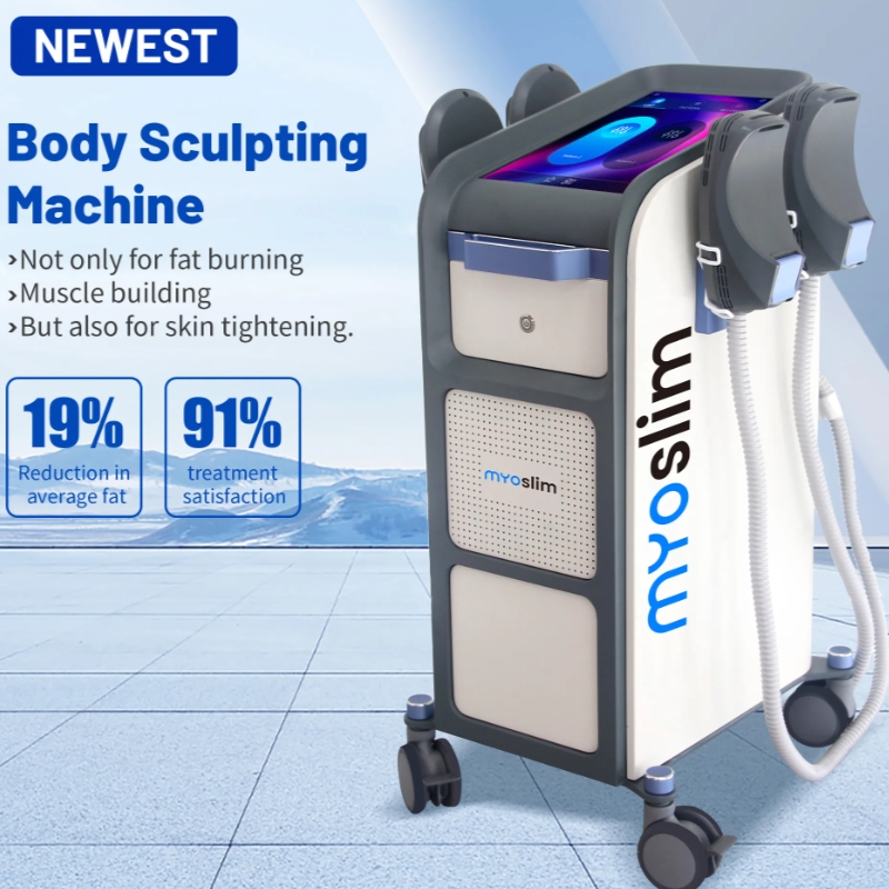 RF EMS Body Sculpting Myoslim Machine 6500W Sculpt Muscle Stimulation Abdominal Burning Fat Slimming Electromagnetic Weight Loss