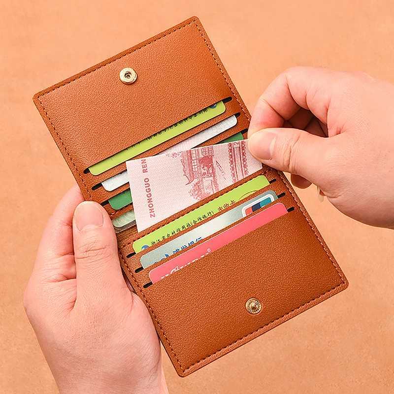 1Pc Card Bag Slim And Compact Bank ID Card Case Drivers License Wallet Simple And Anti-Demagnetization Card Holder Y250707