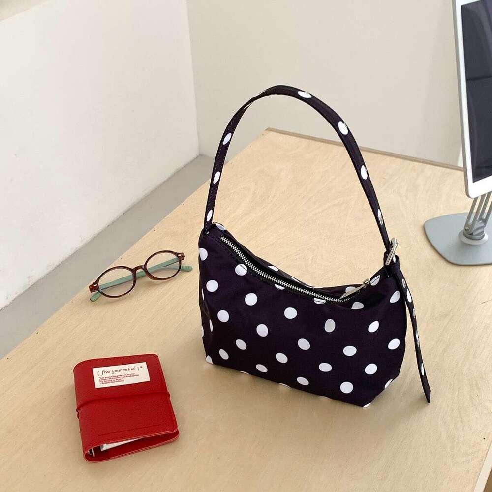 Women's handbag 2025 polka dot underarm bag women's niche design high-end and versatile shoulder bag