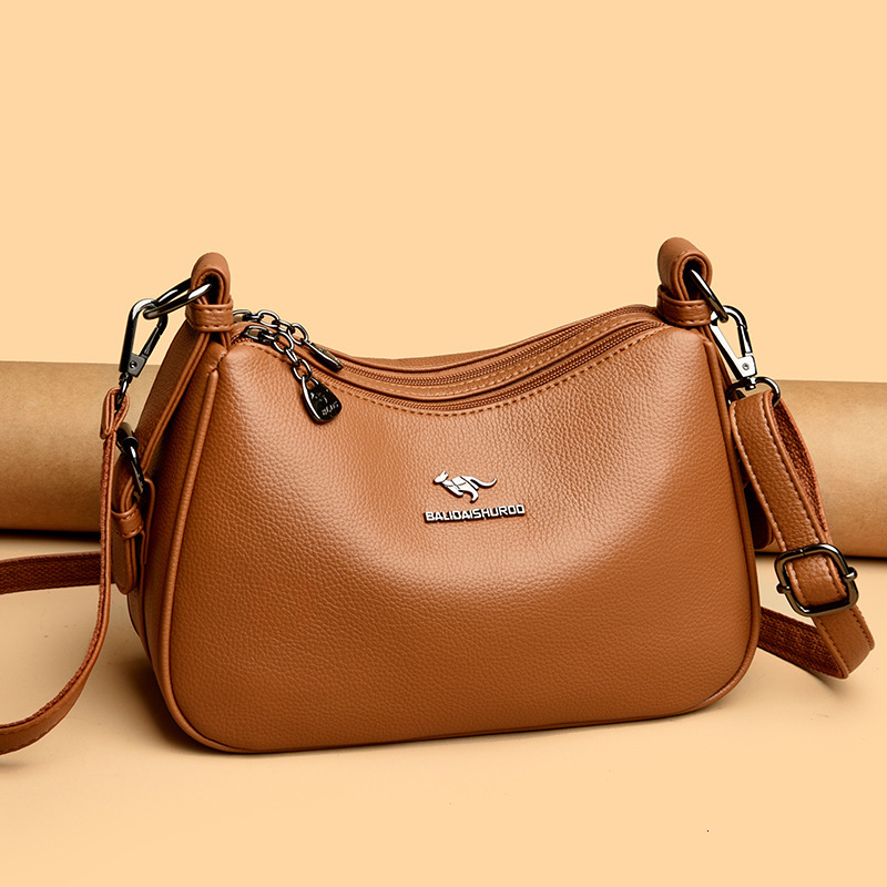 Free Shipping Bali Kangaroo Shoulder Bag 2025 Designer Women's Pillow Bag Slant Shoulder Bag Mom Bag Fashion Simple Women's Small Square Bag