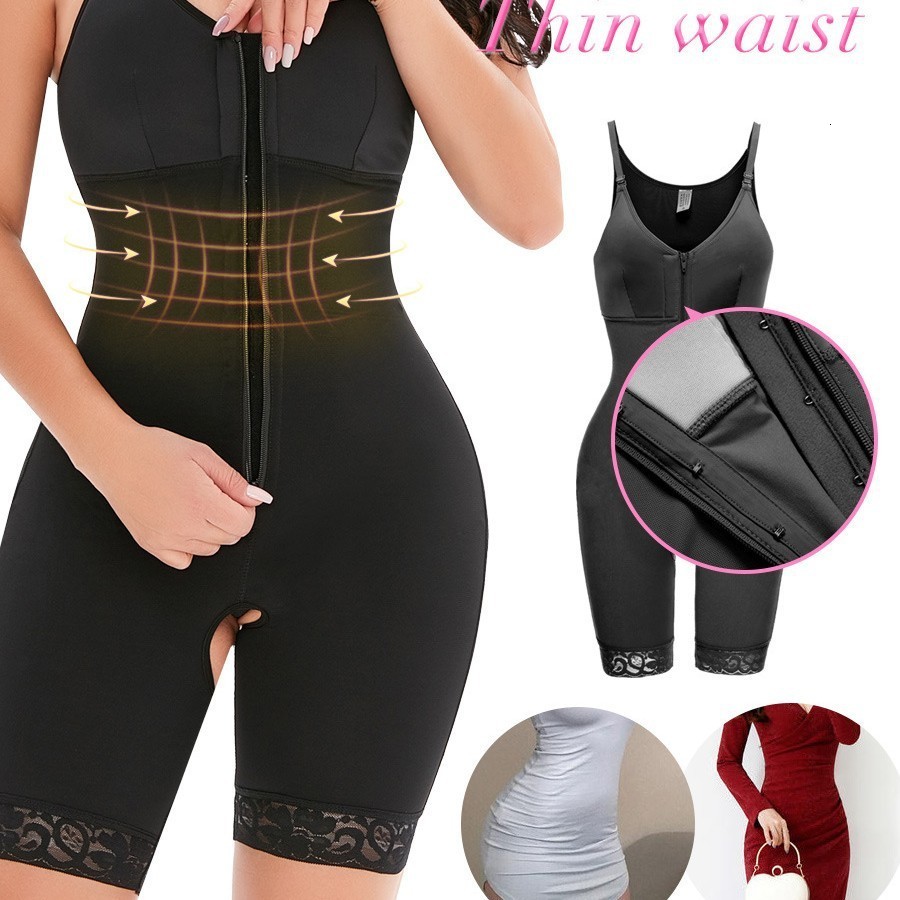 Fajas Colombianas Originales Women High Compression Slimming Control Belly Garments Front Closure Buttocks Butt Lifter Shaper 220708