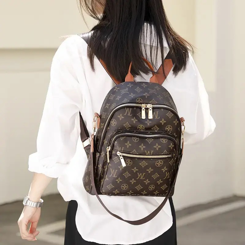 Backpacks Designer Bags Luxury Bags Fashion Shoulder Rucksack Unisex Vintage Old Flower Brown Large Capacity Student Commuter Backpack Backpack School