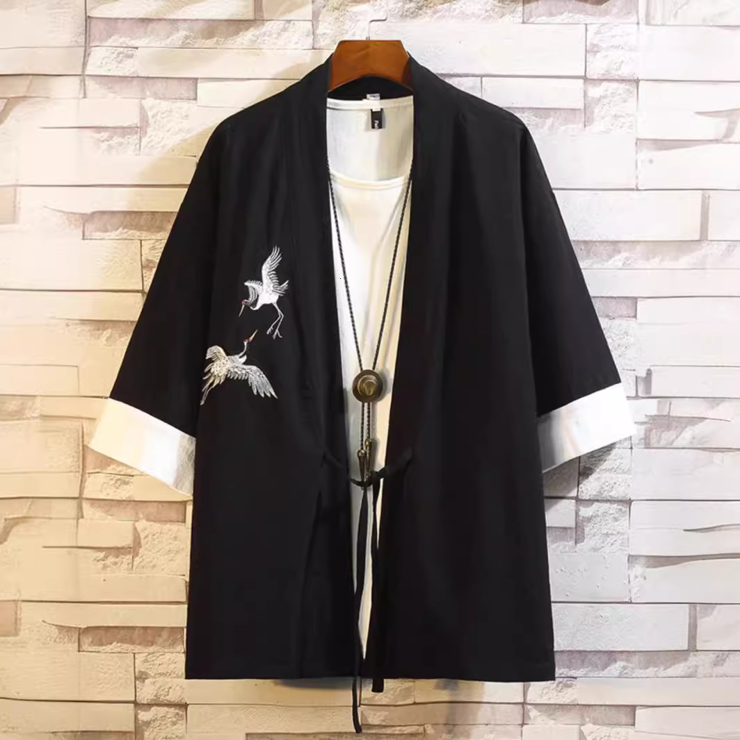 Chinese Style Linen T-shirt For Designer Short Sleeves Men Summer Ancient Style Dao Robe New Chinese Style Tang Suit Hanfu Plus Size Cotton Linen Embr