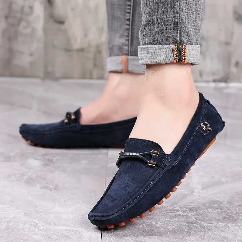 YRZL Men Fion Loafers Soft Cfortable Anti Slip Casual Shoes High Quality Outdoor Leisure Flats for Men Classic Shoes Y250707