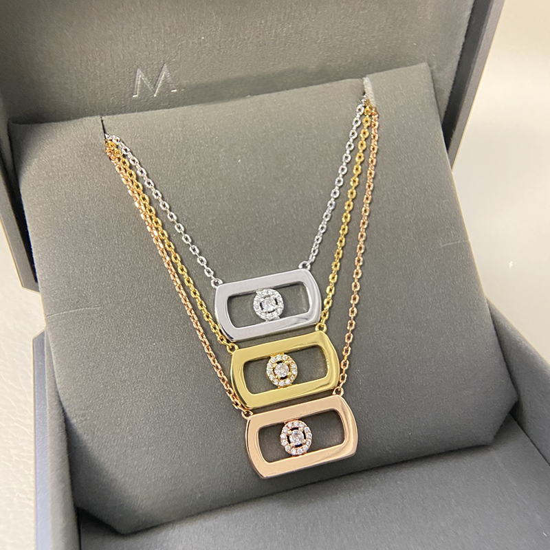 Necklace womens necklace designer jewellery chains pendant titanium steel charm anniversary gift for women gold plated holiday gifts 0012