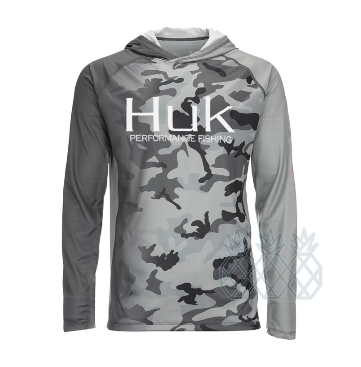 Outdoor Shirts HUK Fishing Shirt Summer UPF50 Performance T Shirt Hood Long Sleeve Fishing Hiking Breathable Fishing Clothing Cami9681411