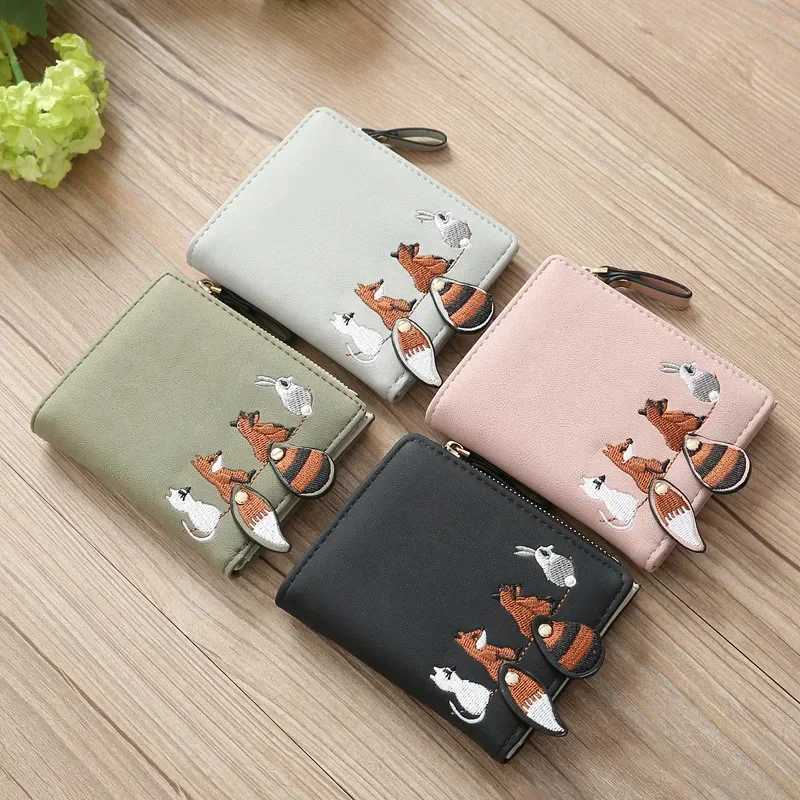 igh chuality Vens Wallet Lovely Carto s Short Leather Fem Small Coin Purse Hasp Zipper Purse Card Holder For Girls Y250707