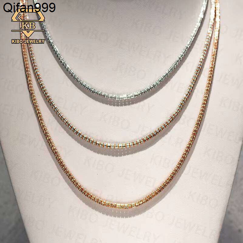 Bestselling Moon Ice Chain Sier Hip-Hop Mens Necklace New Design Jewelry