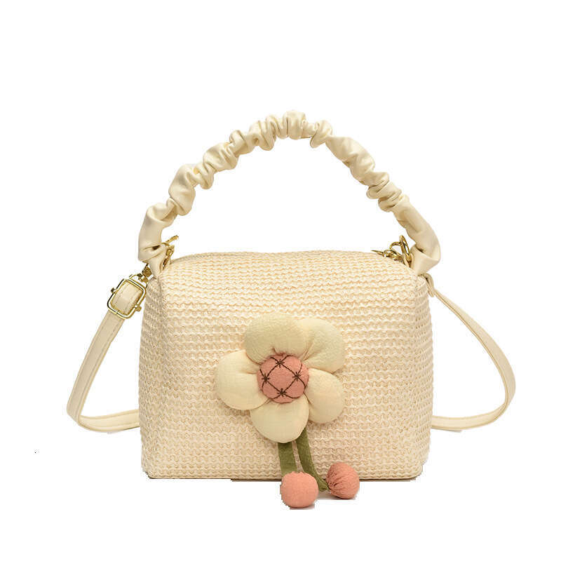 Free shipping designer bag Luxury bag Handwoven for Women 2025 New Trendy Fashion Casual Handbag Single Shoulder Crossbody Bucket Straw Bag