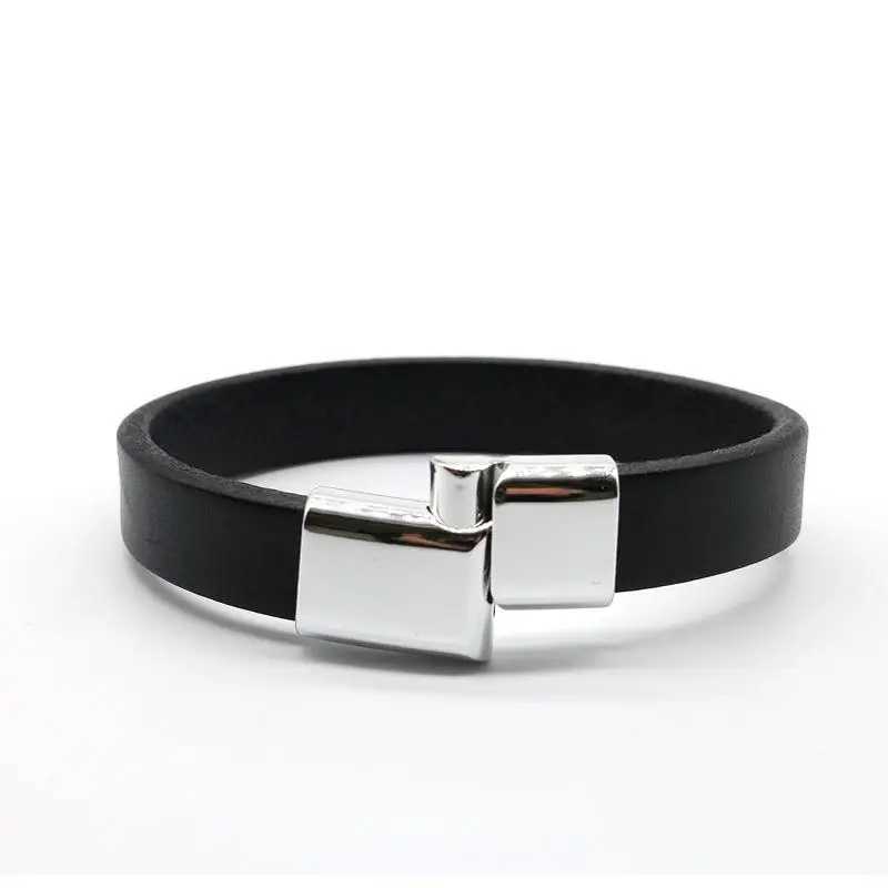 Jiayiqi Vintage Genuine Leather Wrap Cord Cuff Bracelet For Hand Wrist Wristband Men Woman Punk Bangle Couple Jewelry Gift XJ250707